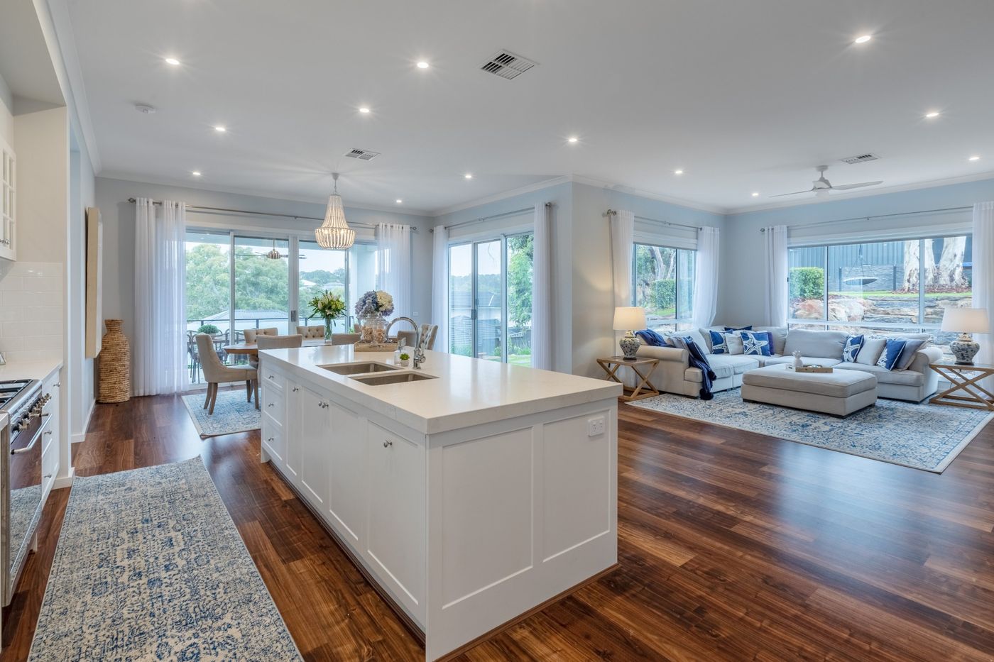 Light-filled kitchen and family room